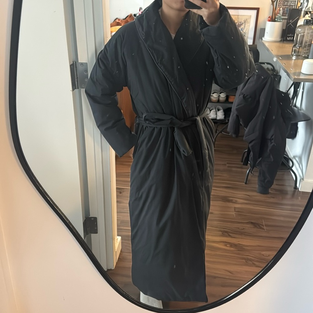 Unisex SKIMS 100% cotton duvet ROBE in XXS ONYX